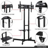 Mobile TV Cart Floor Stand Home Display MountTrolley for 32"-75" Flat Screen