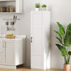 4-Tier Freestanding Floor Cabinet with Door-White