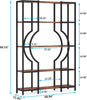 Tribesigns 5-Tier Bookshelf, Freestanding Tall Bookcases Display Shelf Storage