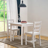 4 Colours Solid Wood Dining Table and 2 Chairs Set Kitchen Room Home Furniture