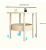 Modern Minimalist Small Coffee Table, Living Room Mobile Storage Rack