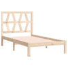 Bed Frame Solid Wood Pine 100x200 cm