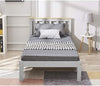 Single Bed with Headboard, 3FT Wooden Single Bed Frame for Adults, Kids
