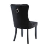 Set of 6 Velvet Dining Chairs with High Back Wooden Legs for Dining Room Kitchen