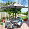 3M Outdoor Garden Umbrella Parasol Sun Shade Patio Hanging Cantilever Round Home