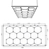 14 x Hexagon LED Lighting Car Detail Home Garage Workshop Retail Barber Car Van#