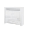 High Gloss 2 Doors Matt Body Sideboard Cupboard Kitchen Buffet Cabinet with LED