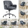 Office Chair Task Adjustable Height Mid Back Swivel Wheels Armrest Crush Velvet