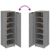 Shoe Cabinet Grey Sonoma 30x35x100 cm Engineered Wood