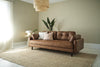 Swyft Model 04 3 Seat Sofa Bed - Chestnut Faux Leather RRP £2069