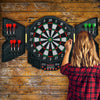 Professional Electronic Dart Board Set Digital Dartboard w/Cabinet 4 LED Display