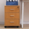 3/5 Drawer Mobile Filing Cabinets Printer Stand Pedestal Lockable Office Cabinet