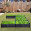 Metal Raised Vegetable Planter Outdoor Garden Flower Trough Herb Grow Bed Box