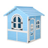 Wooden Kids Playhouse w/Door Window IndoorOutdoor Garden Activity Center Fun Toy