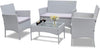 Rattan Garden Furniture Set 4 piece Patio Rattan Furniture Sofa Weaving Wicker