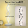 Modern Bright Spiral LED Table Lamp Desktop Home Decor Night Bedside Lantern New