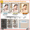 LED Lighted Mirror Vanity Makeup Desk Dressing Table Set With Drawers & Stool