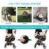 3 in 1 Dog Stroller Pet Puppy Pram Pushchair Travel Cart Buggy Carrier 4 Wheels
