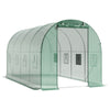 Walk-in Galvanised Frame Polytunnel Greenhouse Pollytunnel Plants Warm House