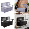 2 Seater Wooden Garden Bench With Storage Compartment Seating Bench Box Chest