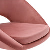 Modern Home Office Velvet Pink Desk Chair Soft Seat 360° Swivel Computer Chair