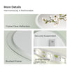Illuminated Bathroom Mirror with LED Lights Wall Mounted Demister Round 60cm