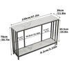 Slim Marble Console Table 2Tier Telephone Sofa Table Hallway Table Storage Shelf