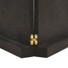 Table Dark Grey 180x50x6 Treated Solid Wood Oak Live M4G1