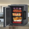 90L Hot Box Portable Food Warmer Front-Loading Insulated Food Pan Carrier Black