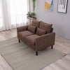 Panana Linen Fabric 2 & 3 Seater Sofa Couch with Wood Legs 3 Colours