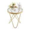 Contemporary Round Tempered Glass Sofa Side Coffee Table End Lamp Stand