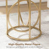 Tribesigns Modern Round End Table, Faux Marble Sofa Side Table, Coffee Table