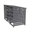 3 Shed Triple Wheelie Bin Storage Wooden Store Cover Garden Rubbish Dustbin