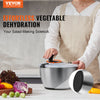 Stainless Steel Salad Spinner 4.75Qt Large Vegetable Dryer Washer BPA-Free