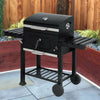 Outdoor Charcoal Smoker Garden BBQ Grill Side Shelf Barbecue Utensil With Wheels