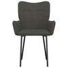 Dining Chairs 2 Pcs Dark Grey Velvet