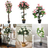 Artificial Potted Plant Tree Colourful Flower Blossom Realistic In/Outdoor Decor
