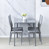 5Pcs Dining Set Rectangle Glass Dining Table+ 2/4 Dining Chairs Home