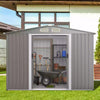 8’ x 6’ Outdoor Storage Shed Galvanized Steel Tool Shed