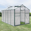 Clear Garden Grow Polycarbonate Aluminium Greenhouse Plants Shelter Sliding Door