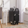 Large Makeup Nail Table Trolley Box Studio Cosmetic Mirror Travel Rolling Case