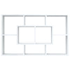 Wall Shelf in White - Storage Unit with Eight Compartments - Constructed L1G6