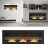 Fire Fireplace Biofire Bio Ethanol Steel Glass Wall Mount Recessed Heater Burner