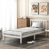 Solid Pine Wood Wooden Bed Frame White Grey Single Double Size Bed 3ft 4ft6