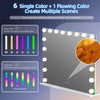 Hollywood Vanity Makeup Mirror with 18-LED Lights RGB Backlit Light Up Wall 80cm