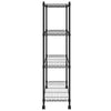 Storage Shelf with 4 Shelves Kitchen Shelf Standing Shelf Household Shelf Q3E8