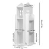 Kids Rotating Bookshelf Castle Rack Display Bookcase Toys Storage Book Shelf UK