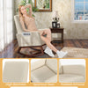 Modern Rocking Chair Upholstered Fabric Armchair Accent Glider Rocker Chair
