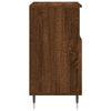 Swpsd Sideboard Buffet Cabinet 2 pcs Brown Oak Engineered Wood Side Cabinet T4U8