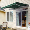 Retractable Shed Manual Awnings Outdoor Garden Canopy Patio Sun Shade Shelter UK